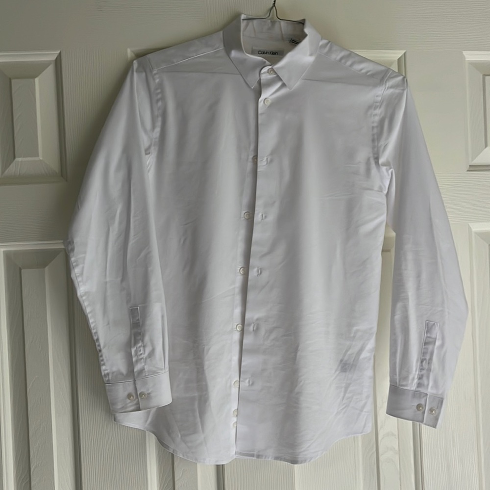 Calvin Klein White Button-Down